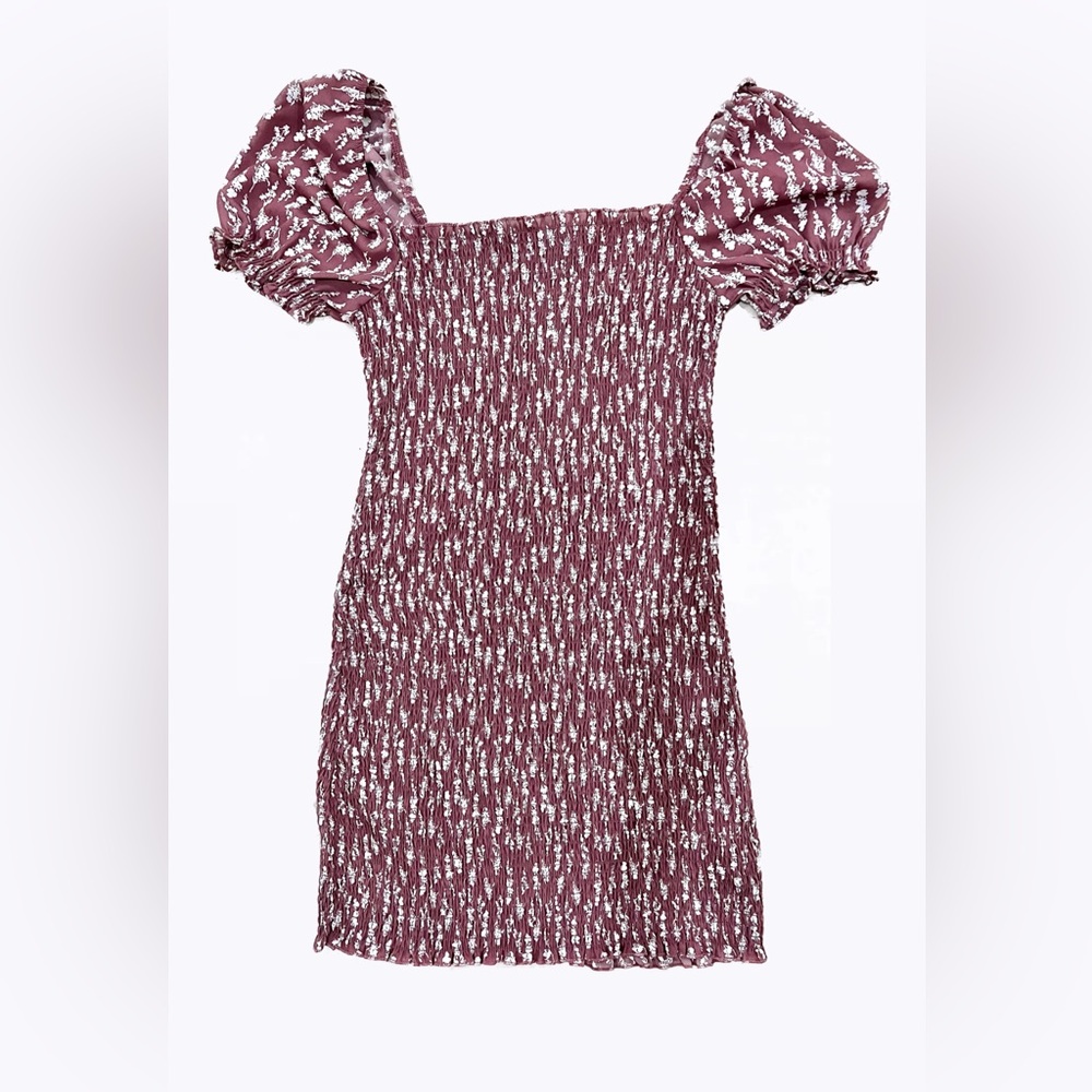 Trixxi stretch dress with puffy sleeves size L